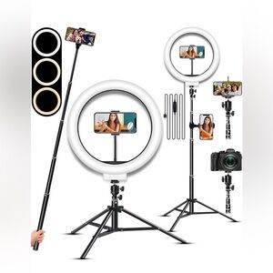 LED Selfie Ring Light with Stand; New in box; never opened